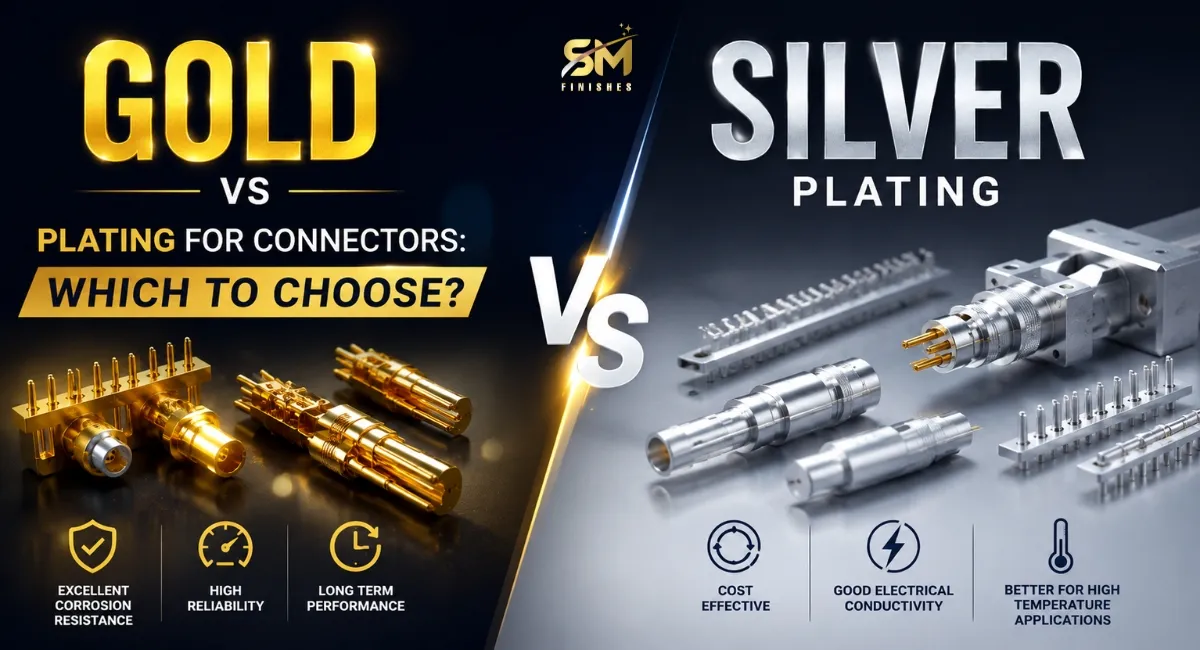 Gold versus silver plating on hybrid connector contacts