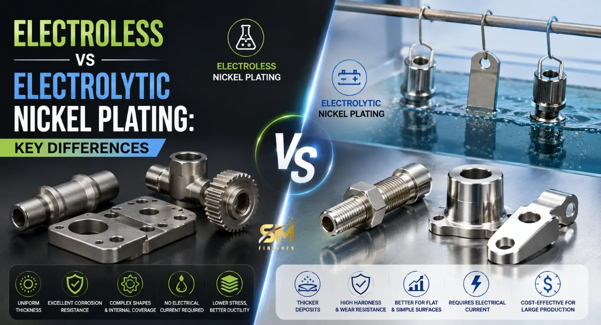 Electroless nickel versus electrolytic nickel on connector hardware