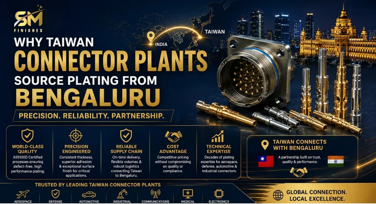 Reel-to-reel and gold plating for Taiwanese connector manufacturers from SM Finishes